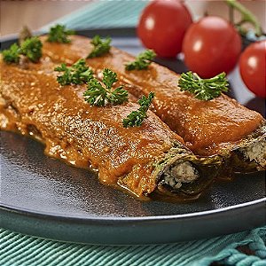 Panqueca Proteica de Carne com Molho de Tomates Frescos
